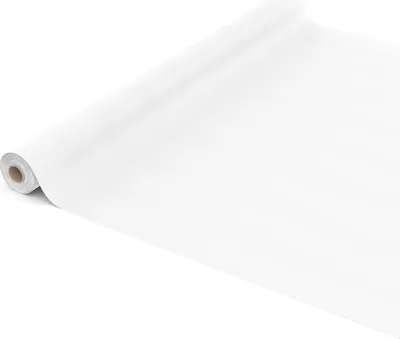 Produktbild von Tischdecke Wachstuch Einfarbig Weiß Robust Wasserabweisend Breite 140 cm Länge 400 cm