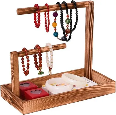 Immagine prodotto di Portagioie in legno per collane, anelli e bracciali, ogni giorno