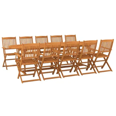 Obrázek produktu pro vidaXL 11dílný zahradní jídelní set 280x90x75 cm z masivního dřeva akácie