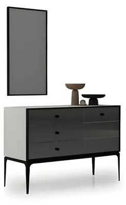 Produktbild von Funktional Weiß Schminktisch Elegant Schlafzimmer Möbel Kommode Neu