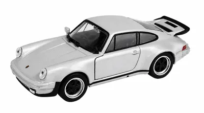 Produktbild von PORSCHE 911 Turbo Modellauto 11,5cm Modell Auto Metall Spielzeugauto 53 (Silber-Metallic)