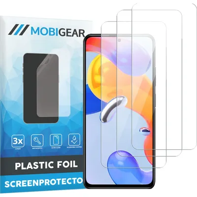 Produktbild von Mobigear  Xiaomi Redmi Note 11 5G Displayschutz Schutzfolie - Hüllenfreundlich (3er Pack)