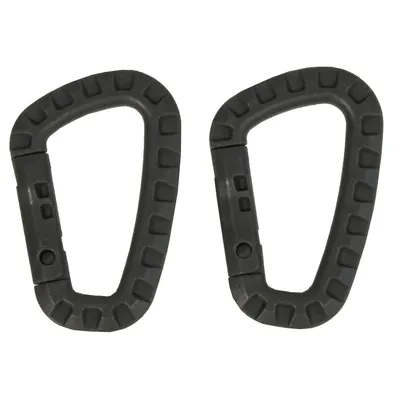 Produktbild von MFH Karabiner, Plastik, foliage, D 7 mm x 8,5 cm, 2er Pack