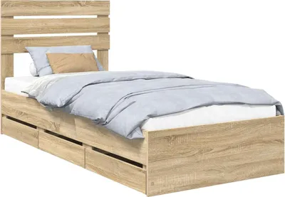 Obrázok produktu pre Rám postele Sonoma dub 100 x 200 cm Inžinierske drevo