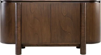 Produktbild von Casa Padrino Luxus Sideboard Dunkelbraun 160 x 49,5 x H. 82 cm - Massivholz Schrank mit 4 Türen - Massivholz Möbel - Luxus Möbel