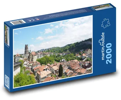 Obrázok produktu pre martinpuzzle – Puzzle 2000 – Fribourg – mesto, Švajciarsko