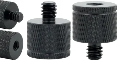 Immagine prodotto di Riduzione del manicotto adattatore da 1/4" a M6 nero per treppiede da 20 mm
