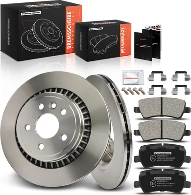 Image de Frankberg 2x disques de frein 4x plaquettes de frein essieu arrière pour Volvo XC60 156 2.0L 2.4L 2.5L 3.0L 3.2L 2008-2019