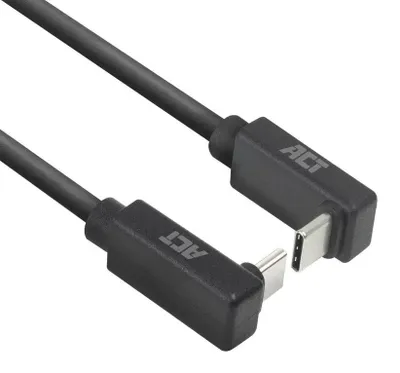 Obrázek produktu pro ACT AC7476, 0,5 m, USB C, USB C, USB 3.2 Gen 2 (3.1 Gen 2), 10 Gbit/s, Černá