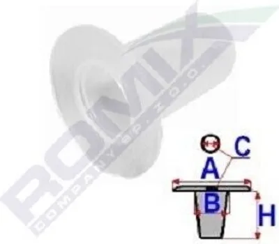 Produktbild von ROMIX Clip Zier- / Schutzleiste B22023 8mm 17,5mm
