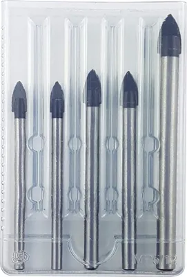Produktbild von Projahn Crystal Glas- und Fliesenbohrer Satz 5-tlg 2x 6mm + 2x 8mm + 1x 10mm