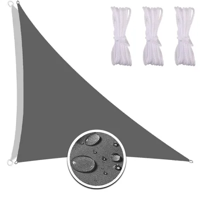 Produktbild von Sonnensegel 3x4x5m Dunkelgrau Wasserdicht UV-Schutz 92%