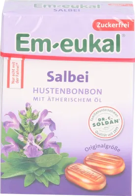 Obrázok produktu pre Em-Eukal Cukríky šalvia bez cukru 50 g