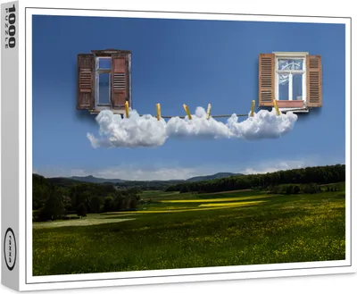 Produktbild von raxxa Premium-Puzzle "Himmelsfenster", 1000 Teile