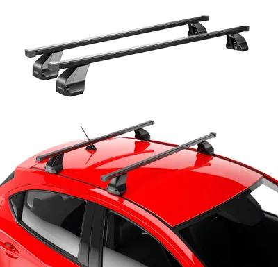 Obrázek produktu pro Ocelový střešní nosič Menabo pro Peugeot 407 2004-2011 černý 2x