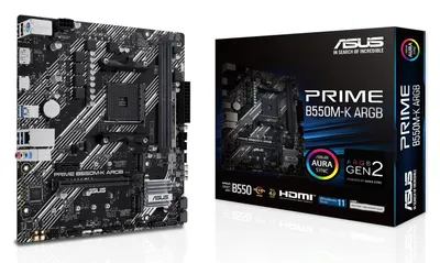 Image de ASUS PRIME B550M-K ARGB AMD B550 Socket AM4 micro ATX