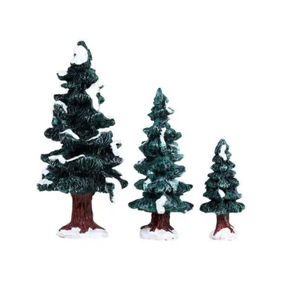 Produktbild von Weihnachtsfigur Christmas evergreen tree set of 3