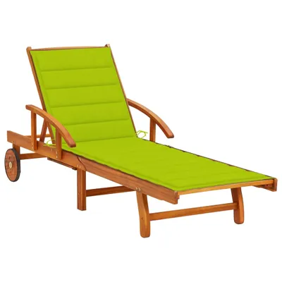 Produktbild von VidaXL 3061613, Lounge, Gepolsterter Sitz, Akazienholz, Grün, Polyester, 670 mm