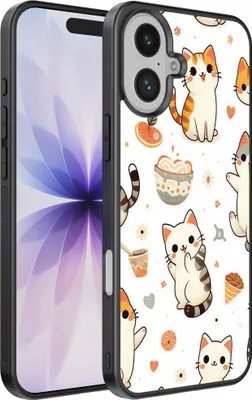 Zdjęcie produktu dla Etui na telefon iPhone 17 z nadrukiem kota - Etui z TPU z motywem kota - Smartphonica