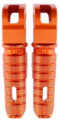 Zdjęcie produktu dla 1 para tylnych podnóżków ze stopu aluminium – akcesoria do modyfikacji motocykli, pasujące do modeli 125/250/300 RC200/390 od roku 2014 (kolor pomarańczowy)