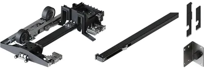 Schiebetürbeschlag Concepta III 25/35, Pull li, anthrazit