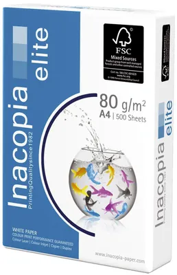 Produktbild von Scaldia Inacopia Elite, Laser-/Inkjet-Druck, A3 (297x420 mm), 500 Blätter, 80 g/m², Weiß, Forest Stewardship Council (FSC)