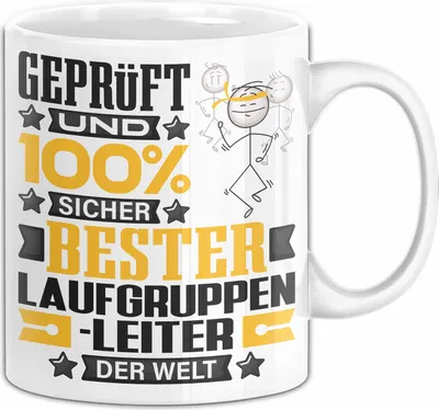 Produktbild von Laufgruppenleiter Geschenk Lustiger Spruch für Laufgruppenleiter Geschenkidee Bester Laufgruppenleiter Der Welt (Weiß)