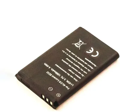 Produktbild von Akku für Alcatel 3BN67332AA Li-Ion 3,7 Volt 1100 mAh schwarz