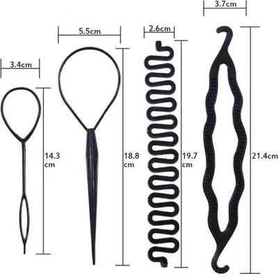 Produktbild von Jumadas Frisurenhilfe – Einfaches Haarstyling – Hochsteckfrisur-Aufsatz und Flechtwerkzeug – Für jeden Haartyp!“