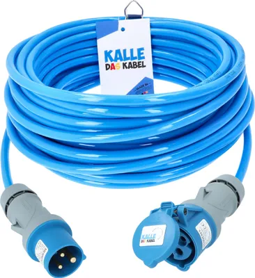 Produktbild von Kalle Verlängerungskabel CEE 230V 16A 2,5mm² Extreme Blau IP44 15 Meter