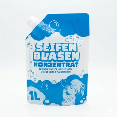Produktbild von Seifenblasenkonzentrat 1:10 – 100 ml ergeben 1.000 ml Seifenblasenflüssigkeit für Seifenblasenmaschinen Nachfüllflasche für Seifenblasen