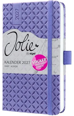 Obrázok produktu pre Týždenný kalendár Jolie 2027, cca A6, levanduľová