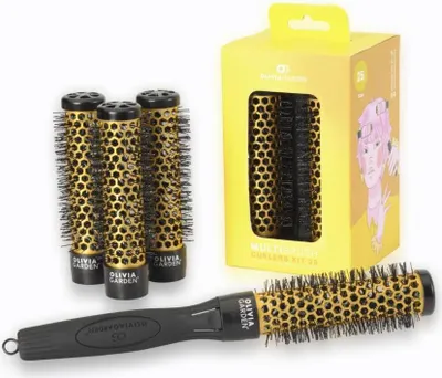 Produktbild von Olivia Garden Multibrush Curlers Set 4 Aufsätze & 1 abnehmbarer Griff Perfekt