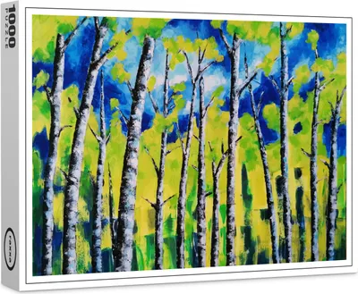 Image de puzzle raxxa Premium "Bouleaux", 1000 pièces