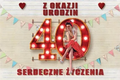Zdjęcie produktu dla Zaproszenie Urodziny 40 (10szt) - Trend