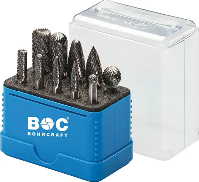 Produktbild von BOHRCRAFT Frässtift-Satz HM 10-teilig