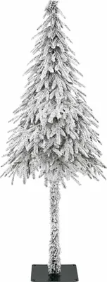 Image de vidaXL Sapin de Noël artificiel avec support Blanc 86 x 86 x 210 cm