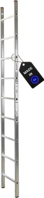Produktbild von Sprossen-Anlegeleiter ATLAS | ohne Traverse | 9 Sprossen | Arbeitshöhe 3,47m | Traglast 150kg