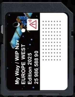 Image de Carte SD Navigation GPS Europe 2025 compatible avec RNEG WIPNAV MYWAY PEUGEOT CITROEN