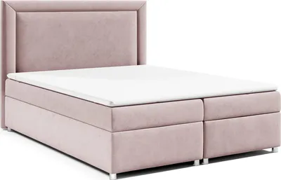 Produktbild von Best for Home Boxspringbett mit Bettkasten Trinity K-3 Bonellfederkern inkl. Topper, mit Lieferung 180x200-Rosa