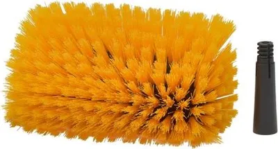 Image de Brosse de nettoyage professionnelle D&L à cinq côtés - 25 cm, poils durs pour le nettoyage des vérandas, toits et portails