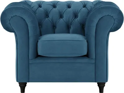 Zdjęcie produktu dla Fotel Chesterfield z pianką medyczną-Velluto 11-black