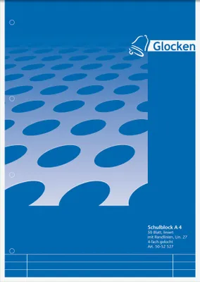 Produktbild von Glocken Schulblock A4 Lineatur 27 50Bl