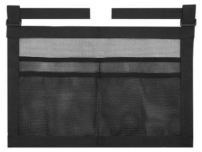 Image de Sac de rangement en filet pour raquettes et balles de tennis de table, idéal pour les tables de ping-pong, couleur noire