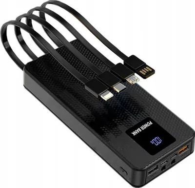 Zdjęcie produktu dla POWER BANK ŁADOWARKA na 18650 do 20000 mAh PD 20W Kabel USB-C do Lightning