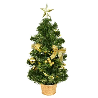 Immagine prodotto di Albero decorato con stella dorata 45 cm