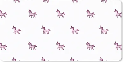 Produktbild von MuchoWow® Schreibtischunterlage Mädchen - Einhorn - Rosa - Muster - Mädchen - Kind - Kinder 80x40 cm - XXL Mauspad - Gaming Mauspad