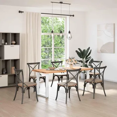 Obrázek produktu pro vidaXL Nohy jídelního stolu ve tvaru U 2 ks. Bílé 60x(72-73) cm Ocelové