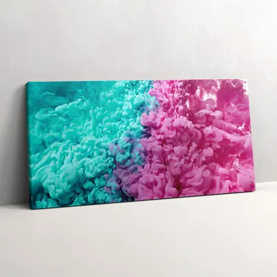 Produktbild von Moderne Kunst - abstrakte Flecken – Leinwandbild Wandbild – 120x60 cm – Leinwandbilder – Wandbilder – Schlafzimmer – Flur
