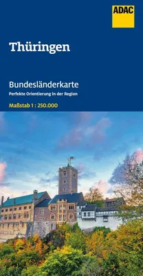 Obrázok produktu pre ADAC Mapa spolkovej krajiny Nemecko 08 Durínsko 1:250 000